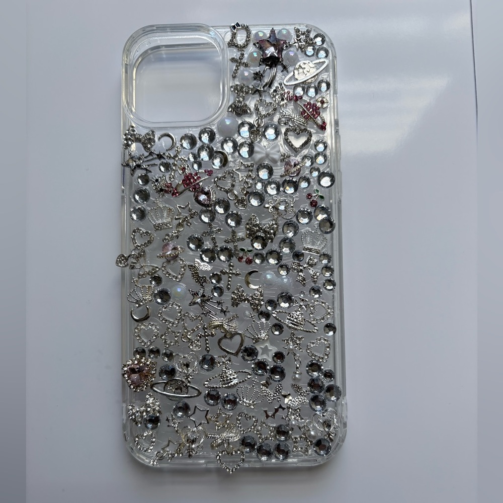 Crystal Clear Rhinestone Phone Case - Picture 1 of 1